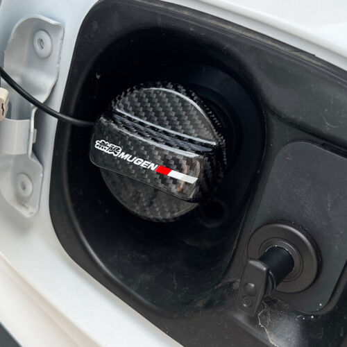 JDM Mugen Carbon Fiber Gas Fuel Cap Cover For Honda Fit GD1 GE6 GE8 FIT GK5 Jazz - Picture 3 of 6