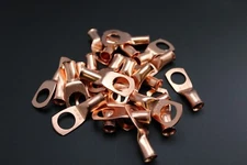 4 GAUGE COPPER 1/2 RING 50 PK CRIMP TERMINAL CONNECTOR AWG BATTERY LUG CUR412