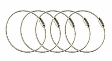 6" 8" 10" 12 inch Vinyl Coated Stainless Steel Wire Cable/ Key Ring /Screw Clasp