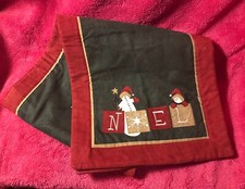 Christmas NOEL Snowman 52  x 13  Table Runner