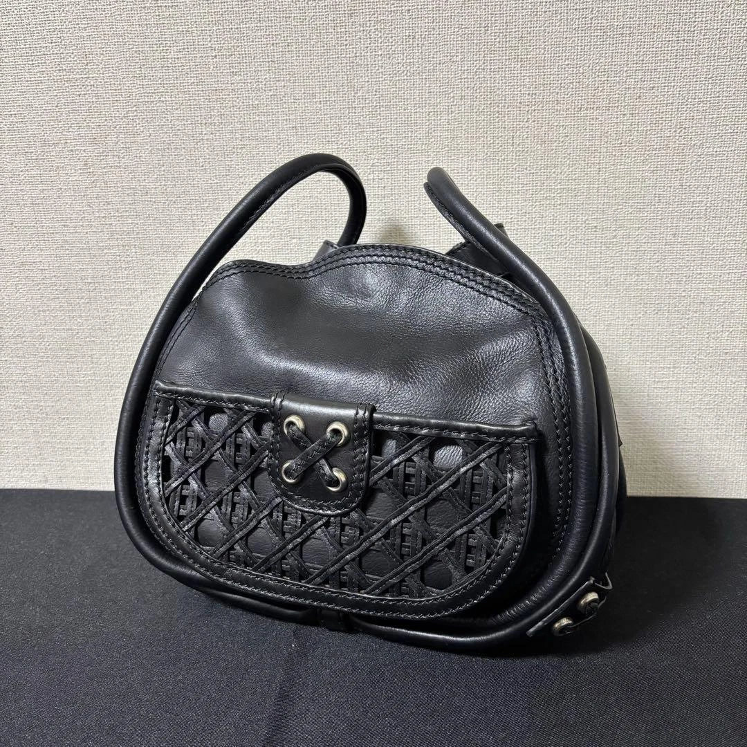 Sac bandoulière femme Christian Dior bandoulière cuir noir authentique occasion