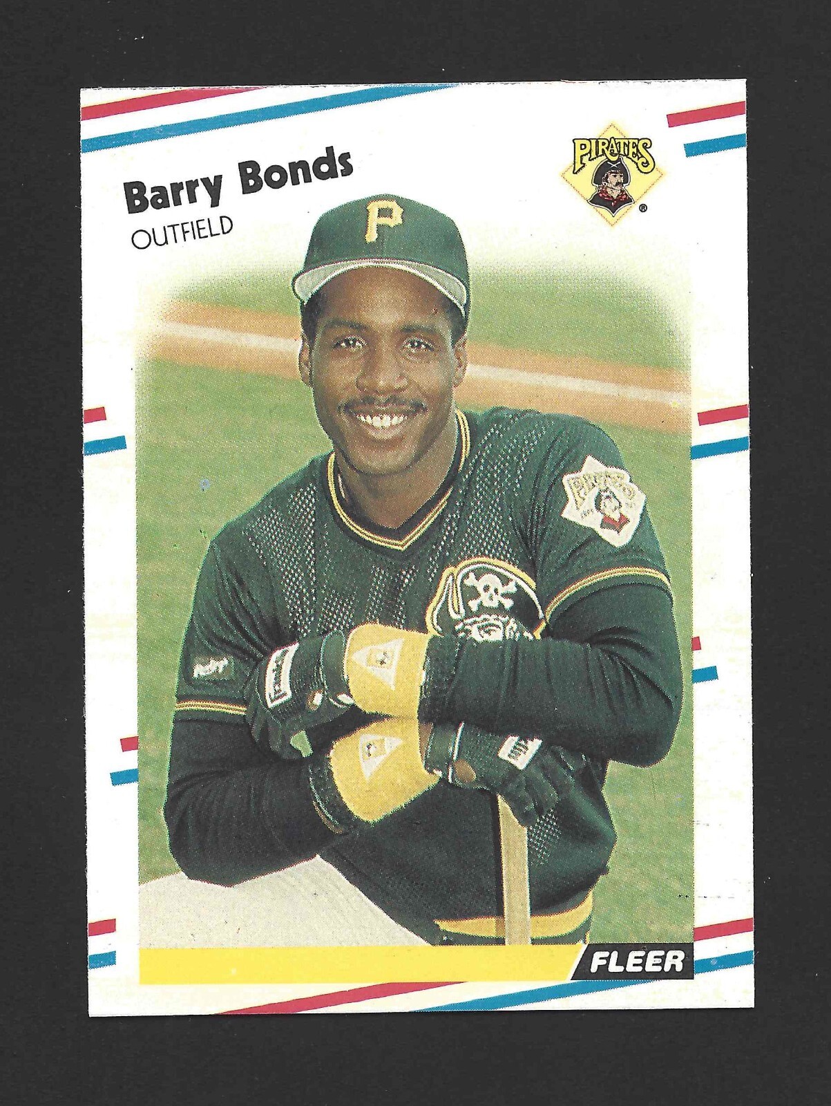 1988 Fleer #322 BARRY BONDS Raw - Pittsburgh Pirates - 2nd Year