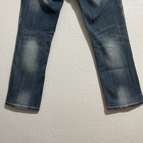 Miss Me Jeans Women’s Sz 28 Y2K Cropped Capri Denim Southwest Aztec Western - Picture 9 of 15