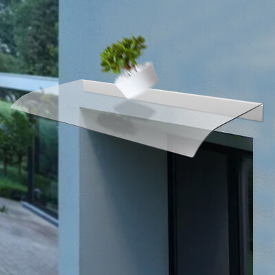 Clear Awning Canopy Shelter Front Door Roof Porch UV Rain Snow Protection Cover