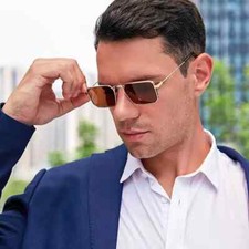 Metal Steampunk Square Sunglasses For Men Women Outdoor Party Glasses