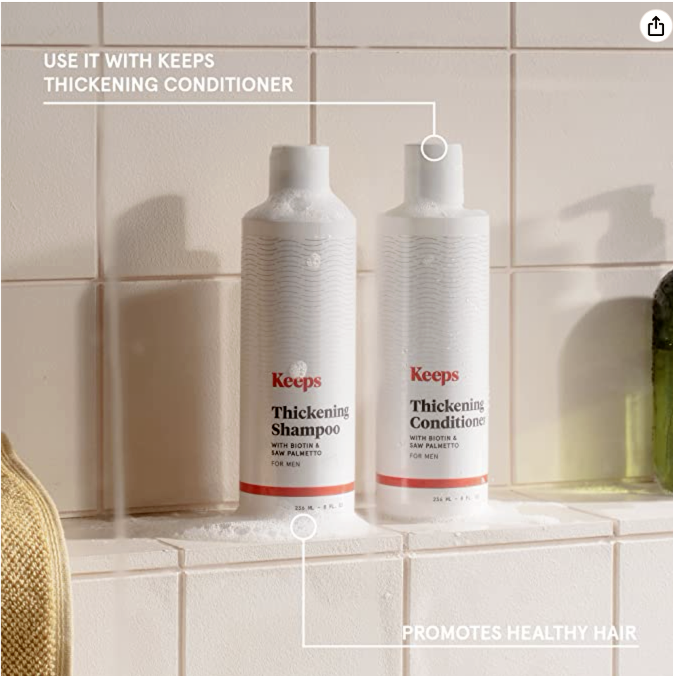Keeps Thickening Shampoo Men's Hair Growth Liquid Shampoo DHT Blocker