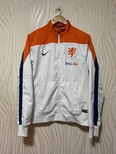NETHERLANDS 2014 2015 FOOTBALL SOCCER TRACK TOP JACKET NIKE 578786-101 sz S MEN