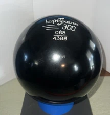 Vintage 16 Lb Pound Black High Skore 300 Bowling Ball C68 4388 New Un-drilled