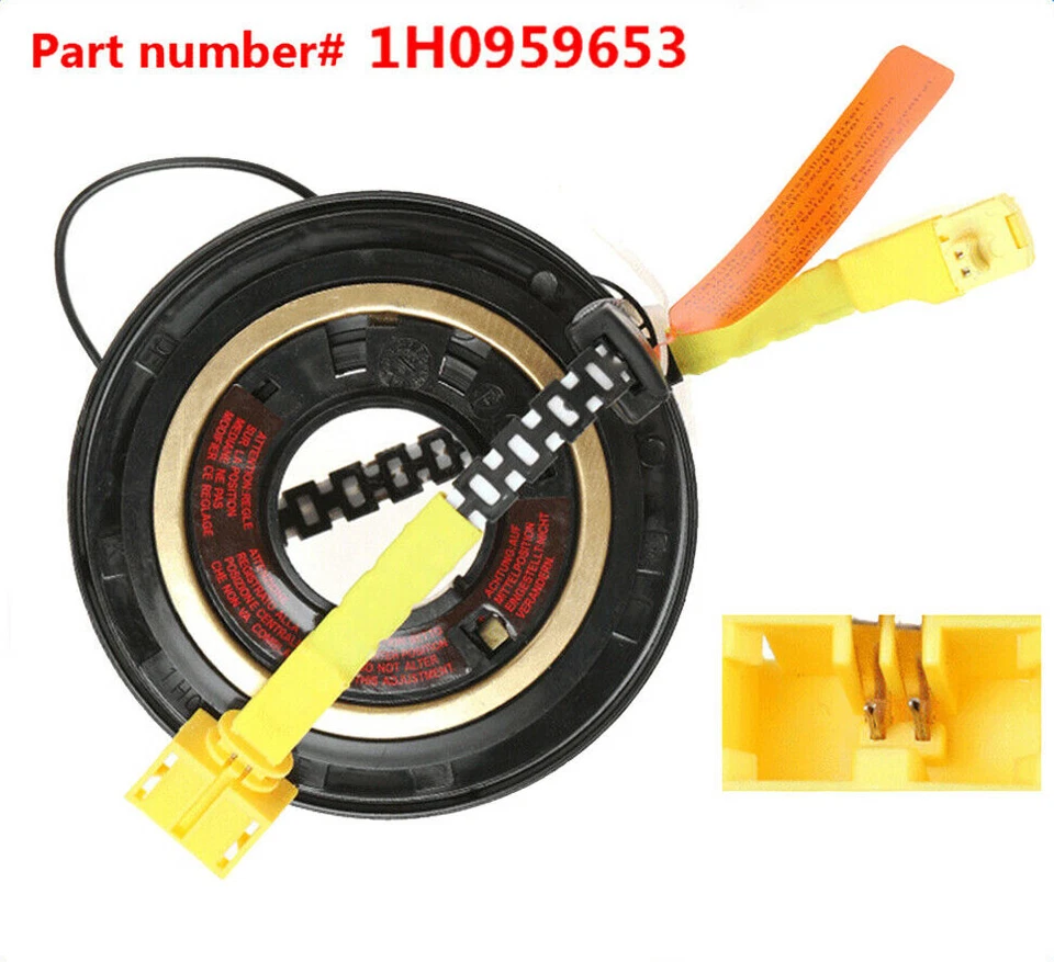 Clock Spring Spiral Cable For VOLKSWAGEN JETTA GOLF 1993-1999 & PASSAT 1994-1997 - Image 4 of 4