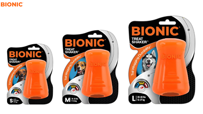 BIONIC TREAT SHAKER INTERACTIVE DOG CHEW TOY DURABLE TOUGH DOG TOY 3 SIZES  | eBay UK