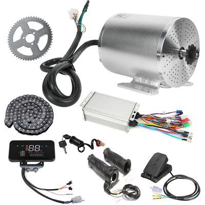 Electric Brushless DC Motor 60V 2500W Controller LCD kit E-Scooter E-Bicycle ATV