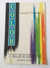 Vintage SEARS Silvertone COLOR TV Television Owners Manual 1960 H1