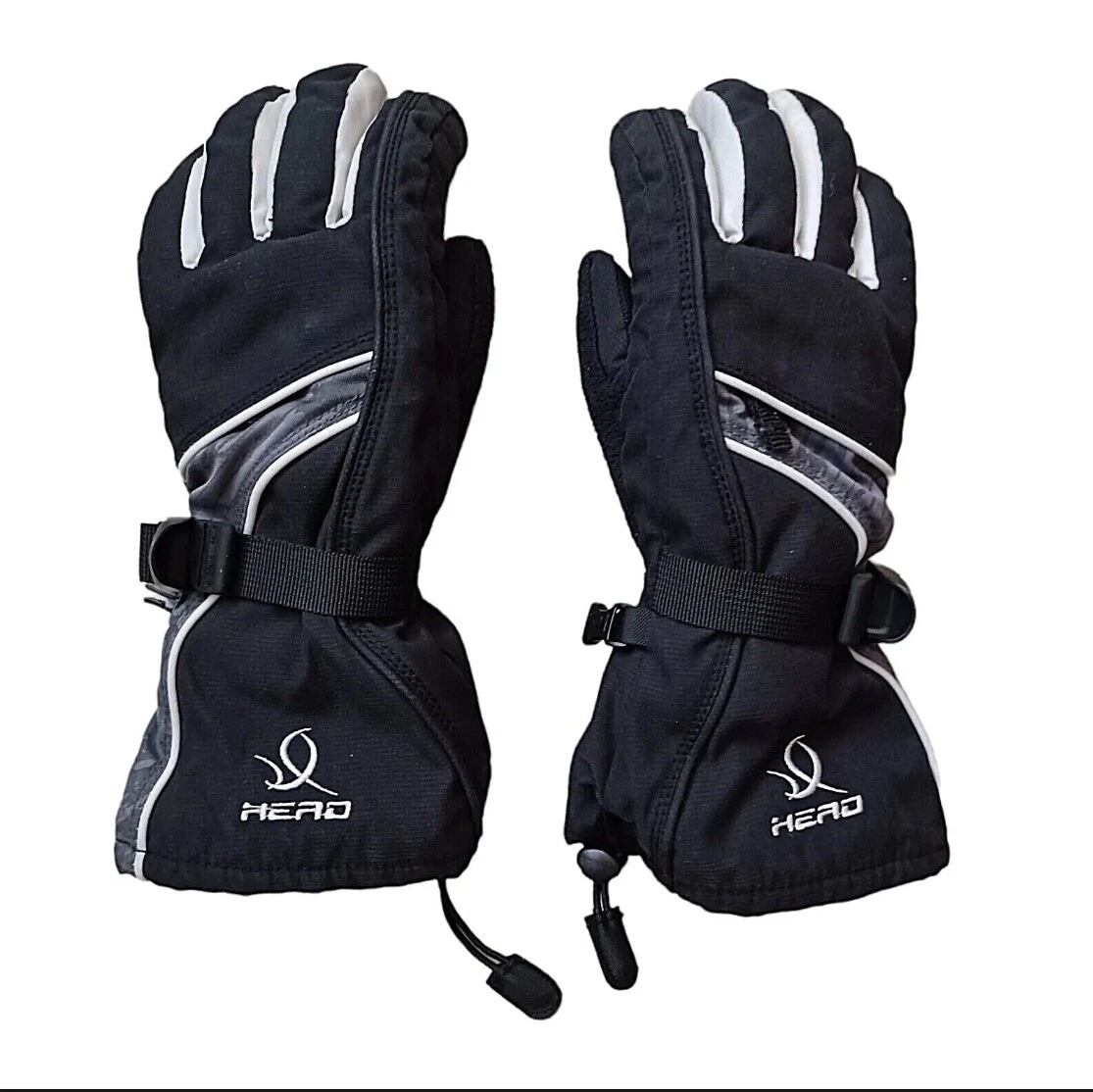 Head Outlast Snowboard Gloves Unisex Black White Snow Gloves Heat Pocket Medium