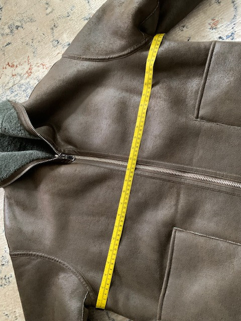mango reversible faux shearling lined jacket