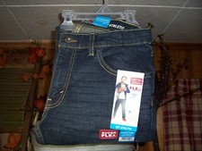 LEVIS STRAUSS BOYS SUPER FLEX ATHLETIC DENIM JEANS 16 REGULAR SLIM LEG RELAXED F