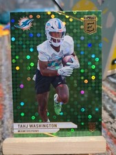 2024 Panini Donruss Elite - Tahj Washington RC #148 Green Disco Miami Dolphins 