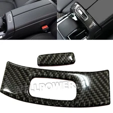 Real Carbon Fiber Armrest Box Handle Switch Trim Fits 20-25 X247 GLB250 GLB35