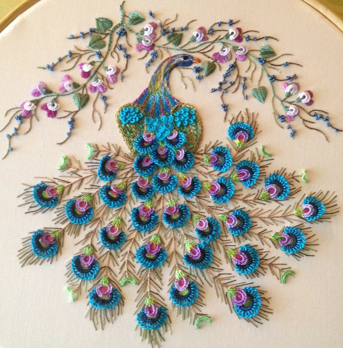 Top 3 ways of transferring embroidery patterns to fabric - Peacock