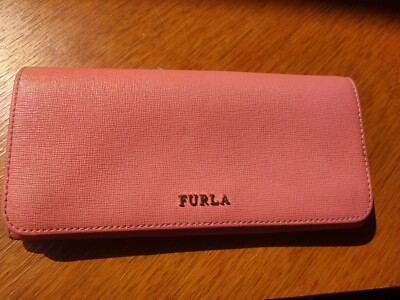 Furla Wallet Saffiano Leather Pink VGC Australia