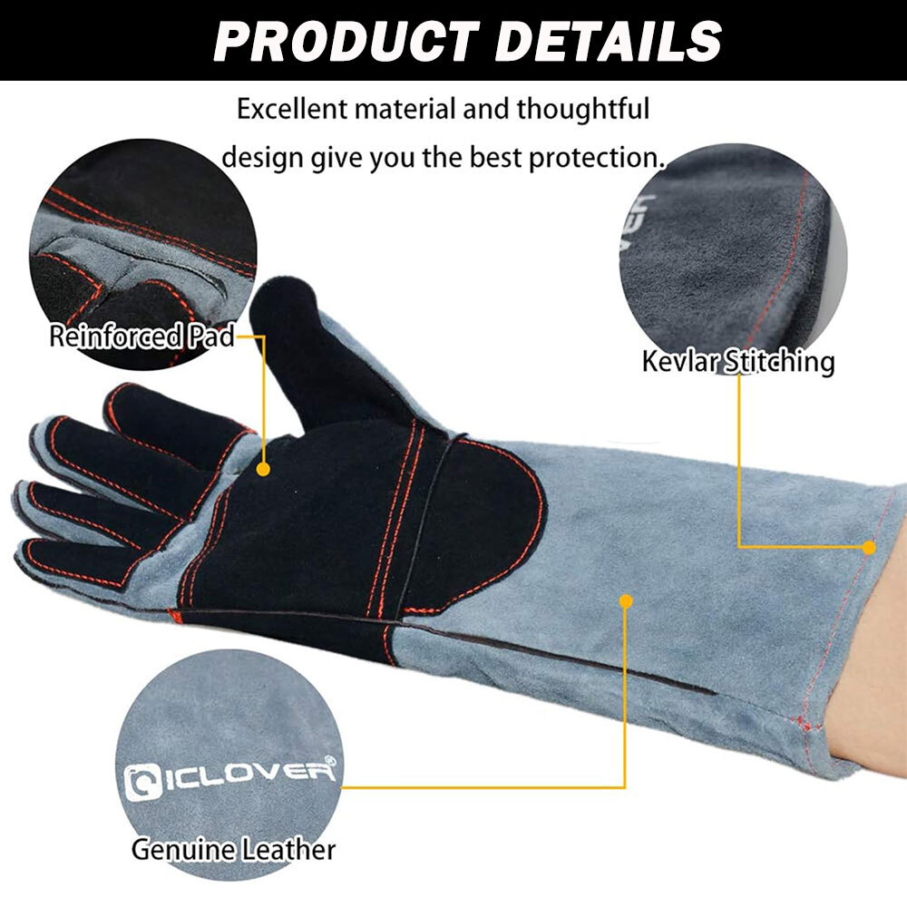 Training Anti-Bite Gloves Animal Handling Chew Protective Mitts Dog Cat Parrot