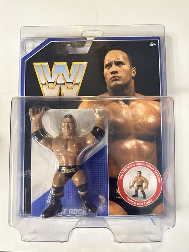 WWE Mattel Retro The Rock Action Figure W/ Protect...