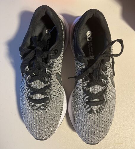 Talla 10 - Nike React Infinity Run Flyknit 3 Negro Blanco W - Usado en Excelente Condición - Imagen 2 de 6