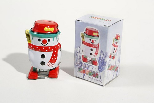 Snowman Tin Toy - Picture 2 of 3