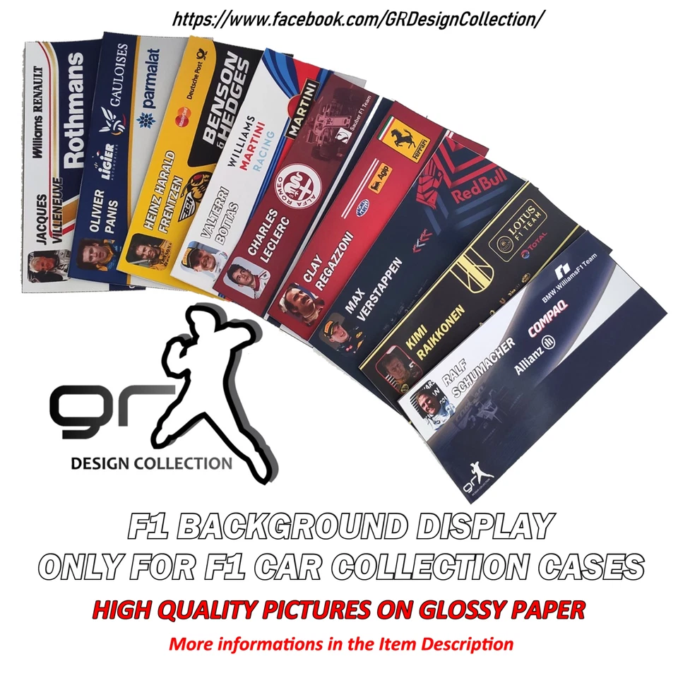 [FULL] F1 Car Collection JUST BACKGROUND DISPLAY Showcase / INLAY / NO MODEL CAR - Immagine 2 di 4