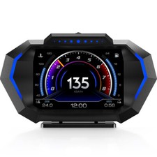 OBD2+GPS Car Digital Head Up Display HUD Speedometer Auto Water Oil Temp Gauge