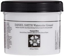 Daniel Smith Watercolor Ground 4oz Jar, Titanium White, Assorted Colors