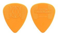 Justin Timberlake Signature Orange Guitar Pick - 2018 Man Of The Woods Tour