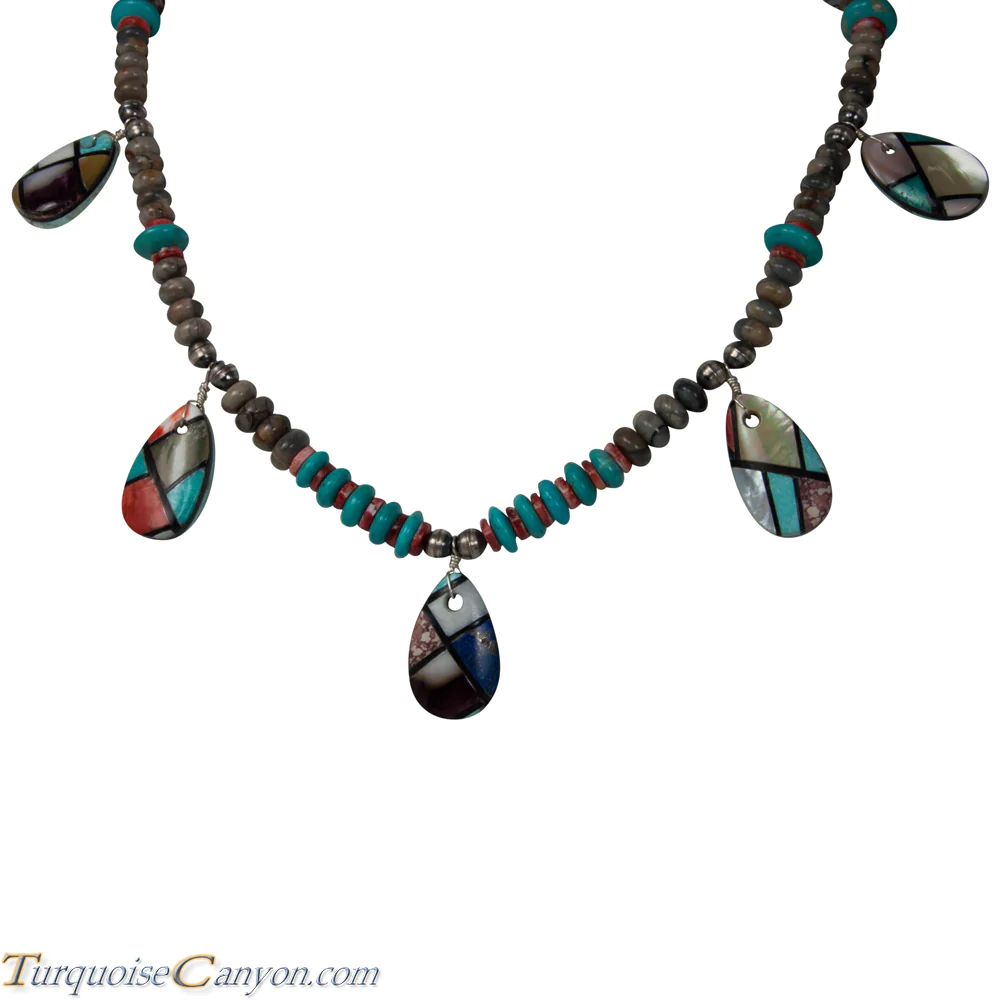 Astounding Vintage Native American Navajo Purple Shell 192 Gram Necklace Astounding Vintage Native American Navajo Purple Shell 192 Gram Necklace