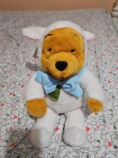 New Disney Store Easter 11" Winnie the Pooh Sheep Lamb Outfit Stuffed Plush 13"