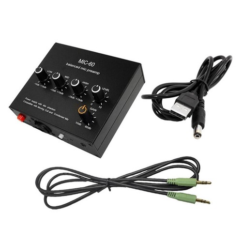 Balanced Dynamic Microphone Amplifier Music Audio Amplifier MIC60 with