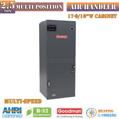Goodman 2.5 Ton Air Handler Multi-Positional R32 ECM W/ Built-In TXV AMST30BU130