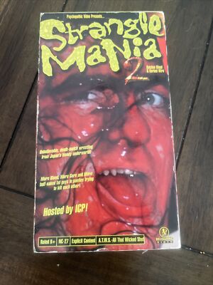 Rare Vintage 90s 00s Insane Clown Posse STRANGLEMANIA 2 VHS ICP