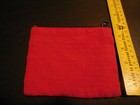 Guatemalan Hand Embroidered Zippered Pouch Bag w/ 3 Folk People; lined; 6" x 5" — photo 3