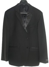 NWOT NORDSTROM Mens Shop Tech Smart 48R 48 Reg Trim Fit Tuxedo Jacket Black 299