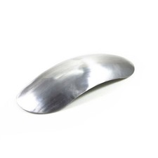 Motociclo Argento non verniciato Corto Parafango anteriore Mudguard Cafe Racer