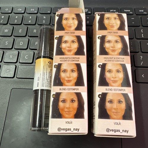 Lot of 2 - NYX Wonder Stick Highlight & Contour, # WS03 Deep Profond. Brand New - Picture 2 of 3