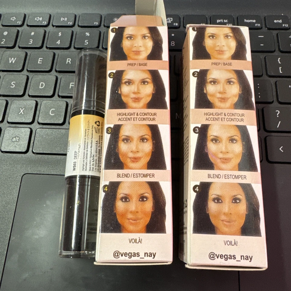 Lot of 2 - NYX Wonder Stick Highlight & Contour, # WS03 Deep Profond. Brand New - Image 2 of 3