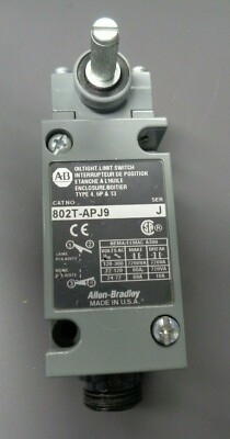 Nice Allen Bradley 802T-APJ9 Oiltight Limit Switch Ser. J Plug -In