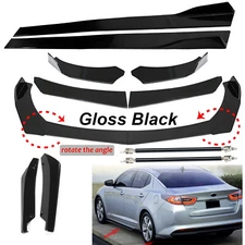 Front Bumper Lip Spoiler Splitter Side Skirt Rear For KIA Optima Glossy Black