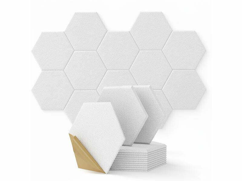 Panneaux acoustiques blancs Carlo Mila 30x26cm pour décorer et isoler votre salon