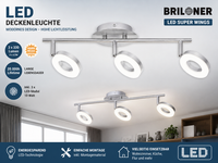 "Briloner Led Deckenleuchte 3-Flammig \"Circle\""