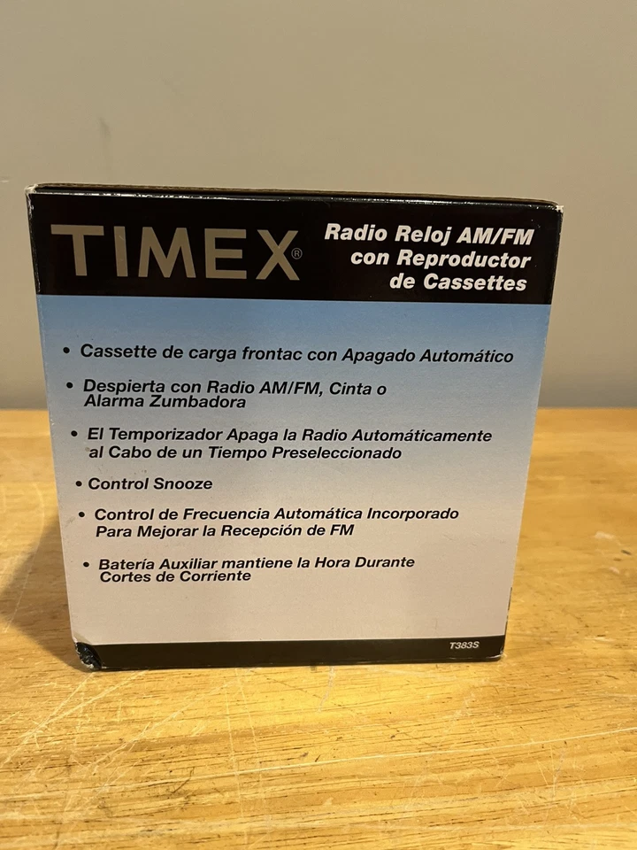 Timex Clock Radio Cassette Player T383S Am/fm Alarm NOS Vintage - Image 2 of 4