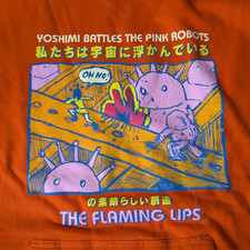 The Flaming Lips Yoshimi Battles the Pink Robots Hoodie Orange All Size AM951