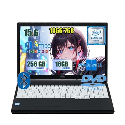 CPU LifeBook 富士通 i3 同様 新品 搭載 office windows11 ノートパソコン 富士通（FUJITSU） 搭載!! Win11 SSD128GB Windowsノート本体