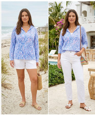 Lilly Pulitzer  L Boca Blue Sea What I Sea sw...