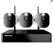 Night Owl SC-23-BWIP1-2B 10 Channel, Indoor/Outdoor, 4K ,2-Way Audio, BT, No Fee